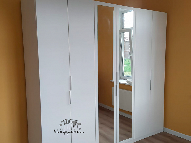 Шкаф 6 дверей с зеркалом Заказ №М9592